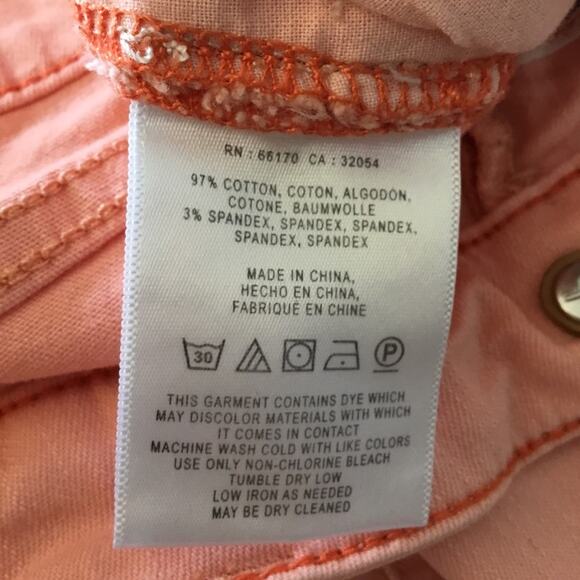 Pilcro and the Letterpress Pink-Orange Fit/Stet Jeans - Picture 7 of 15